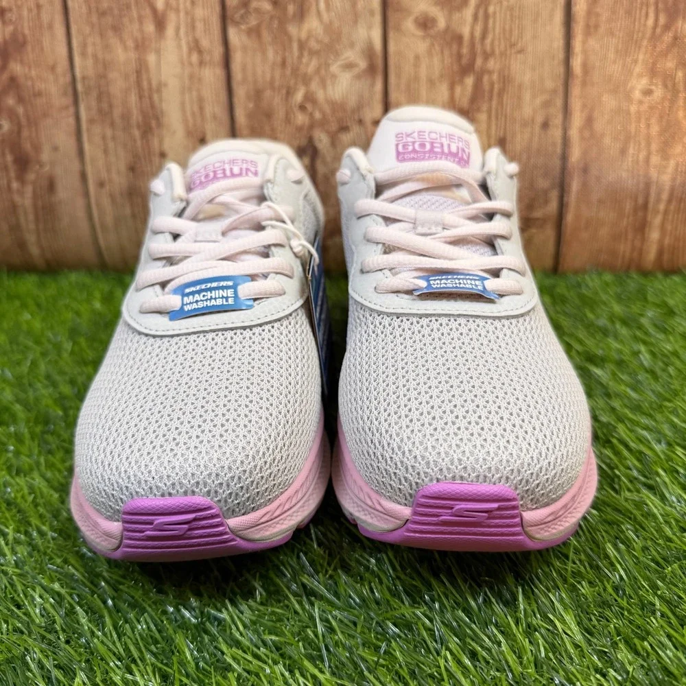 Skechers GO RUN Consistent 2.0 Fast Pace Womens Size 6.5 Gray Purple Running